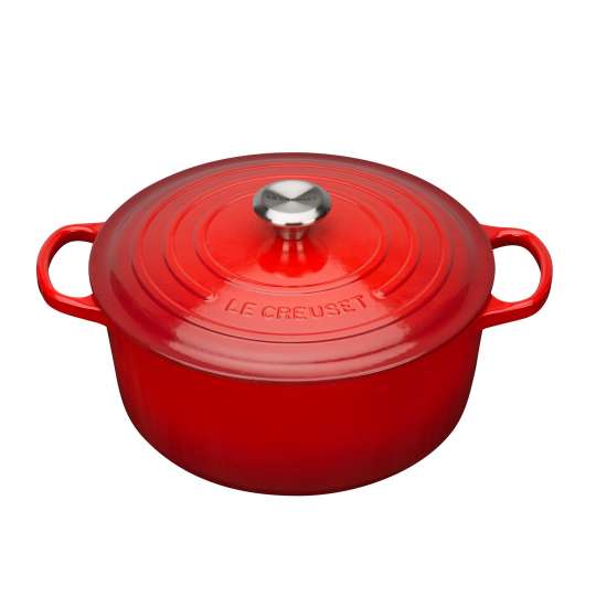 Le Creuset - Farm Fresh - Bräter rund - kirschrot