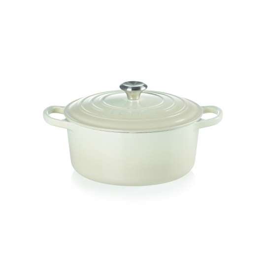 Le Creuset Meringue Braeter Signature rund 22 cm