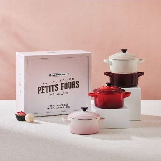 Le Creuset 4er-Set La Collection Petits Fours Mini-Cocotte