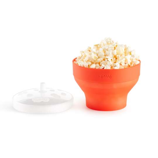 Popcorn-Maker von Lékué mit Popcorn