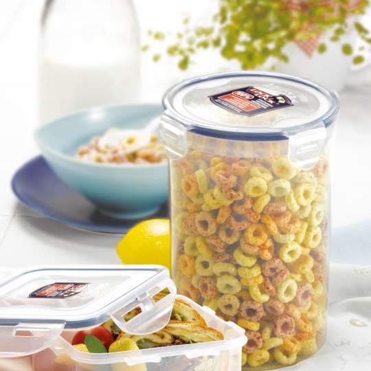 Lock 'n' Lock - Bunte Snacks im Blick mit den transparenten Dosen der PP Classic Serie