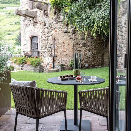 Entspannen im Herzen von Kaysersberg - Terrasse von Le Chambard