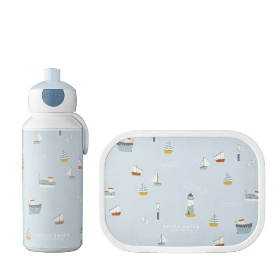 Mepal - Trinkflasche Pop-up und Lunch Box - Sailors Bay - Set