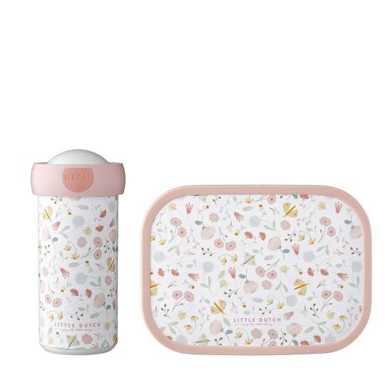 Mepal - Schulbecher und Lunch Box - Blumen & Schmetterlinge - Set