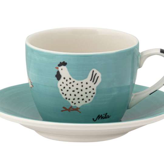Mila - Chicken Run Cappuccino Tasse