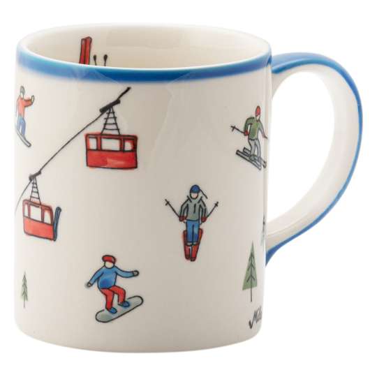 Mila Design Becher Vorderseite Skiglück 80302