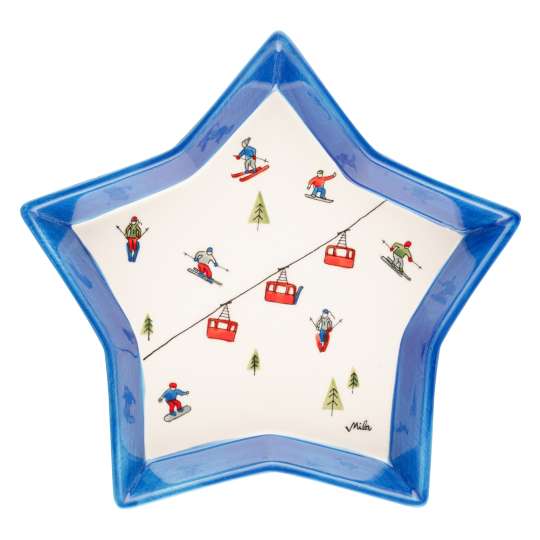 Mila Design Plätzchen Teller Skiglück 74302