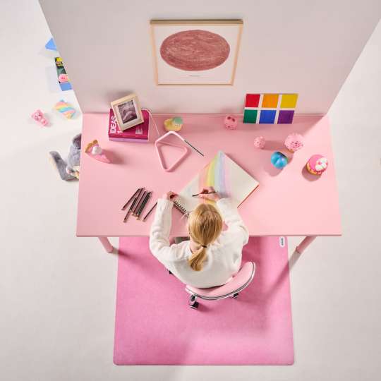 Mótif Mats - Bürostuhlbodenschoner Fleurus - Kinderzimmer Pink