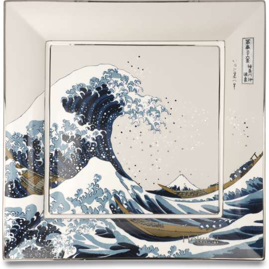 Schale mit Hokusais Die Welle von Artis Orbis bei Goebel