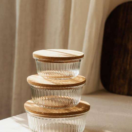 Nuts - Vielseitig einsetzbar: Glasbehälter mit Korkdeckel