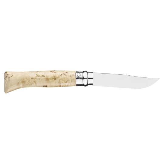 Opinel - Messer N° 8 Sampo mit Griff aus finnischem Birkenholz