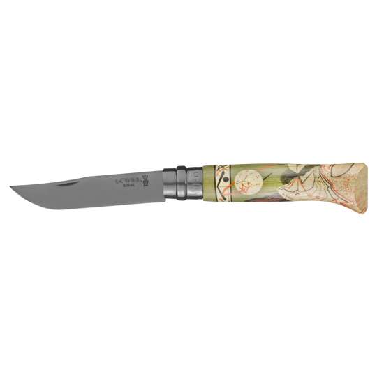 Opinel - Edition Nature - Messer N° 8, Mioshe mit schwarzen Zwingen