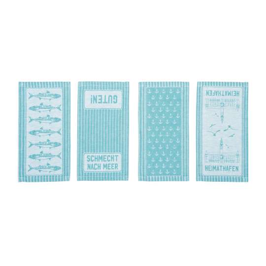 PAD Bouche Serviette aqua