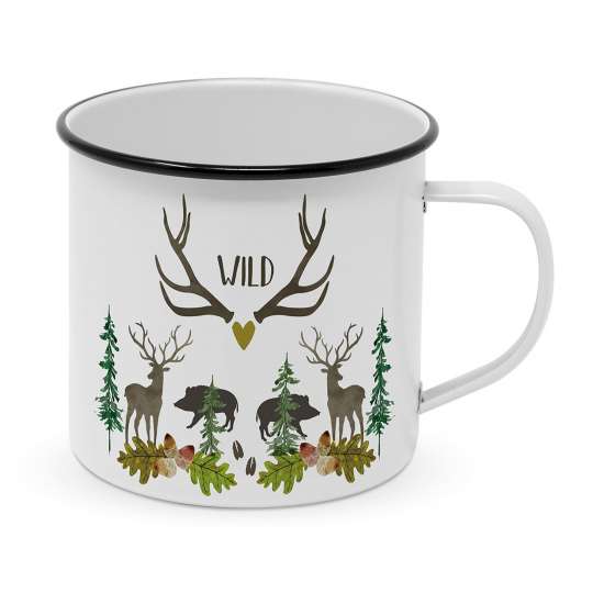 604524 Wild Happy Metal Becher/Mug