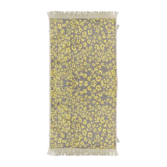 Pad Handtuch Leopard yellow-grey