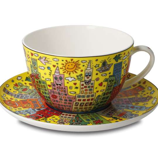 Pop Art - James Rizzi - Milchkaffeetasse My New York City Sunset