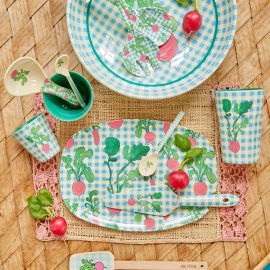 RICE - Perfekt für ein Picknick: Melamin-Geschirr, Ravishing Radish