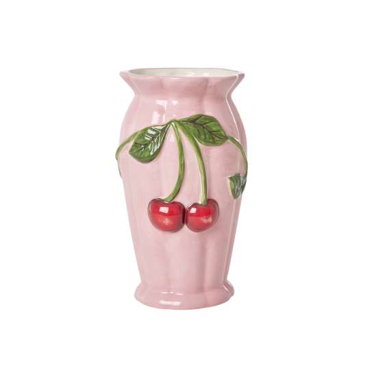 RICE - Keramikvase, Kirsche in Pink