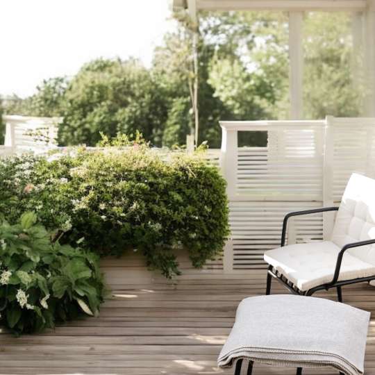 RIEMA FINN Taupe Bio-Baumwolldecke