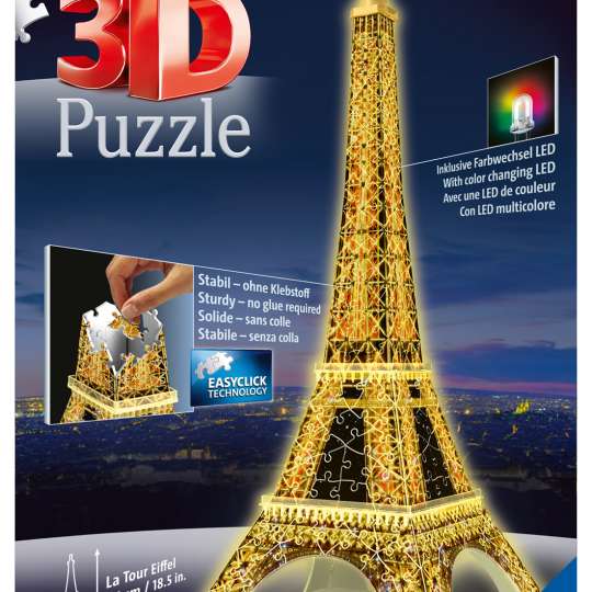 Ravensburger 3D Puzzle Eiffelturm bei Nacht