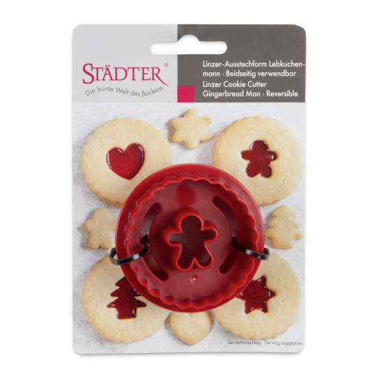 STÄDTER 954145 Linzer Spitzbuben Ausstecher Lebkuchenmann