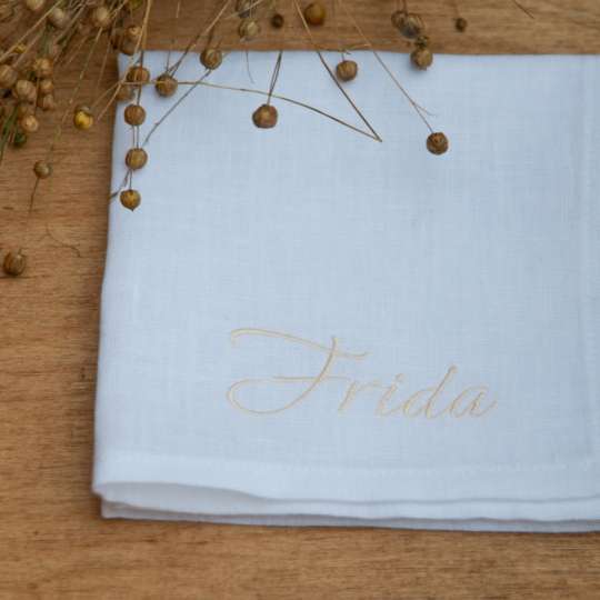 Schulz HOMEWEAR Serviette mit Monogrammstickerei