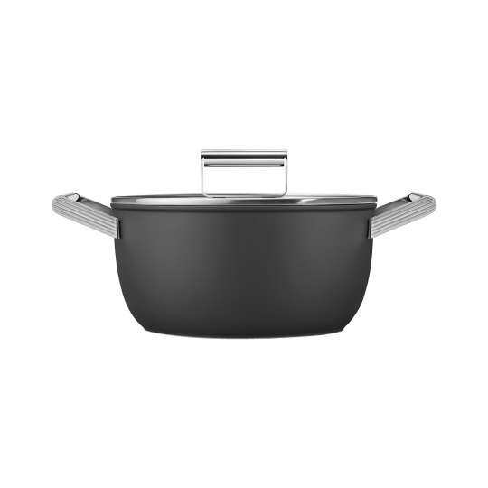 Smeg - Kochtopf schwarz, 24 cm