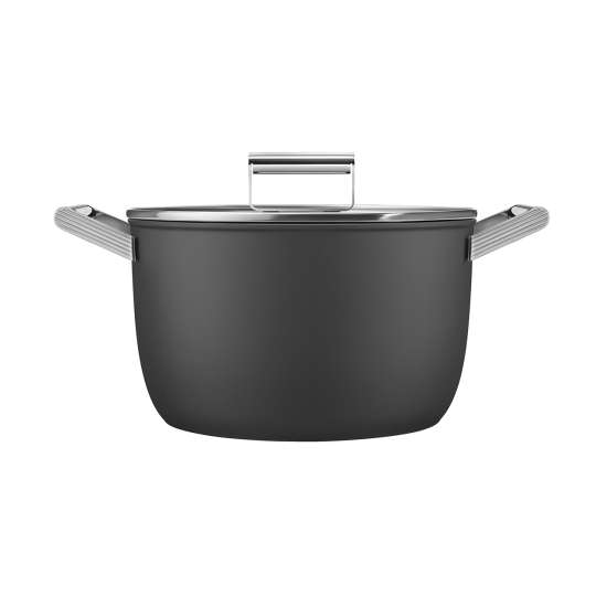 Smeg - Kochtopf schwarz, 26 cm