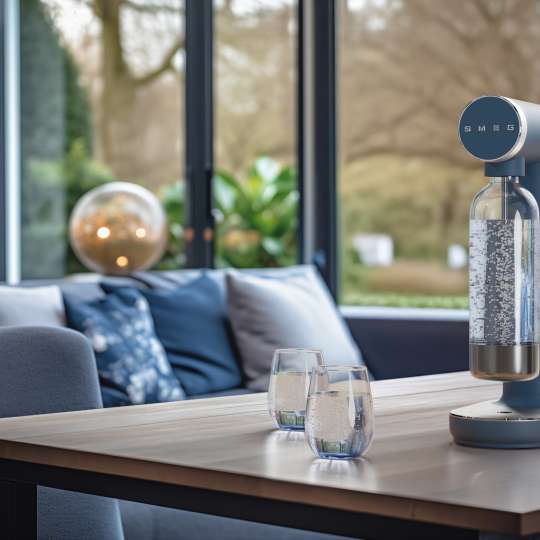 Smeg - Sprudel mit dem gewissen Twist: Soda Maker Storm Blue