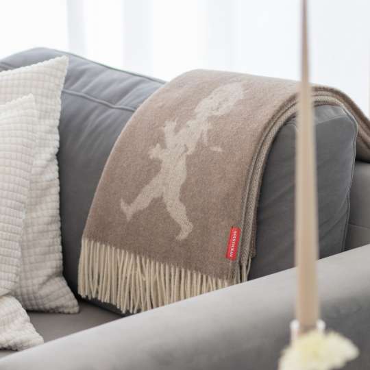 Solstickan - Wärmespender mit Stil: Plaid in Sand