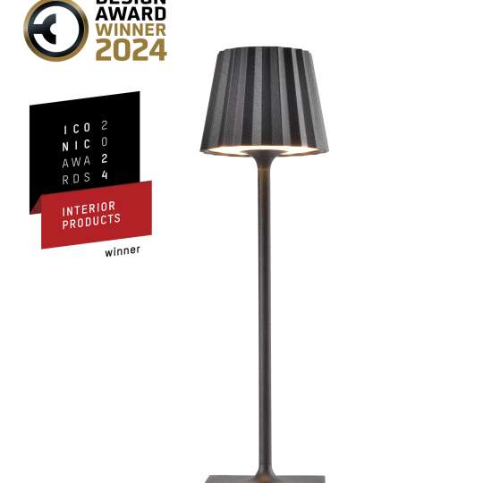 Sompex - Iconic Award TROLL NANO Tischleuchte, anthrazit