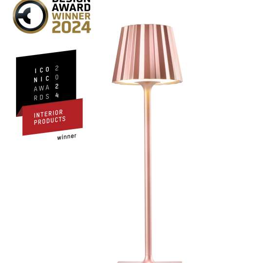 Sompex - Iconic Award TROLL NANO Tischleuchte, roségold