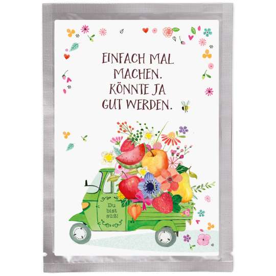Tee Maass Saat-Postkarte Schönes Leben