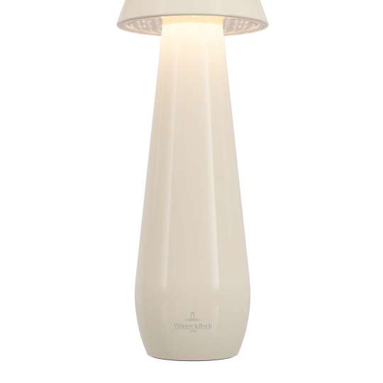 V&B - Tischleuchte Modena, 21 cm, sand glänzend, flexibler Akku