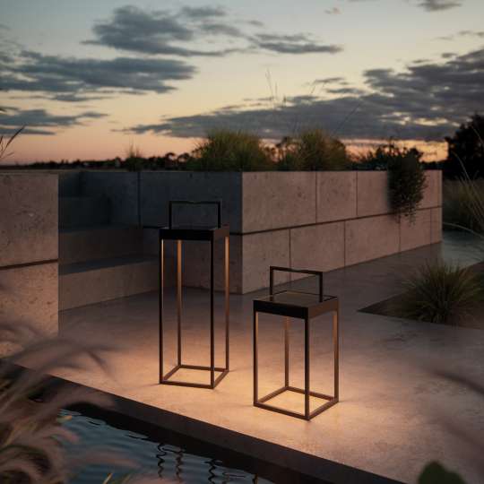 CANNES - LED OUTDOOR AKKU-LATERNE MIT SOLARPANEL VON VILLEROY & BOCH