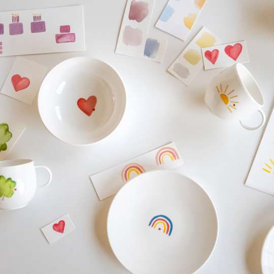 Villeroy & Boch - Wie von Hand bemalt: Geschirrserie With Love