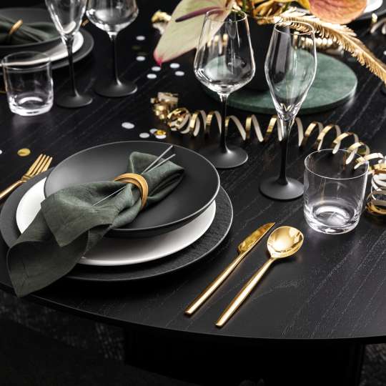 Villeroy & Boch - Schwarz mit goldenen Akzenten für ein edles Tischdekor