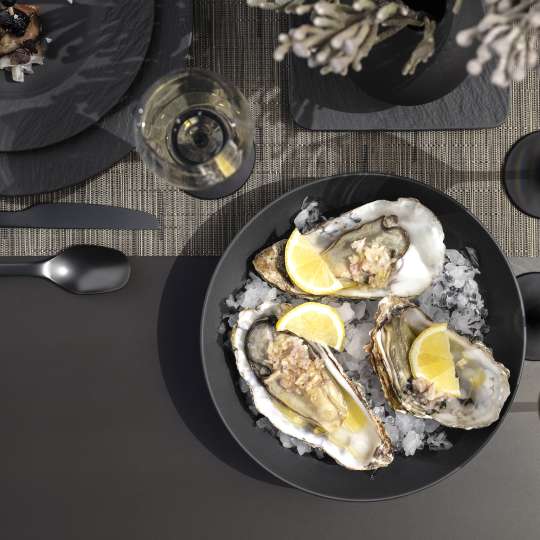 Villeroy & Boch - Lieblingsfarbe Schwarz: Manufacture Rock Geschirr, Gläser und Besteck