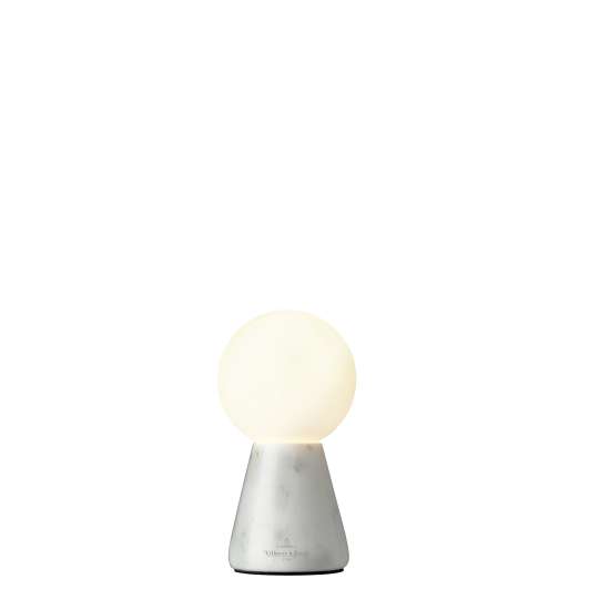 Villeroy&Boch - Tischleuchte CARRARA klein Marmor Weiß