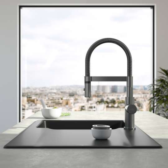 Villeroy & Boch - Küchenarmatur Steel Expert Compact - Anthracite