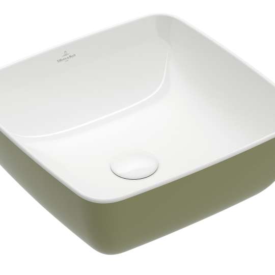 Villeroy & Boch - Aufsatzwaschbecken Artis, Sage Green, eckig