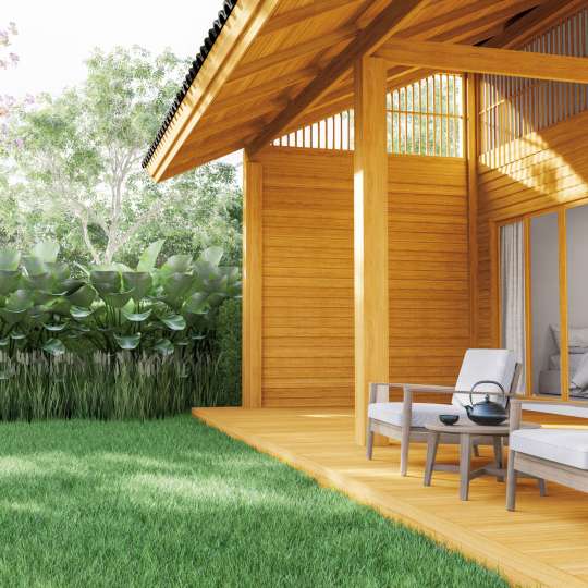 Xyladecor - Richtig mit Holzschutz lasiert wird der Sichtschutz zum Hingucker