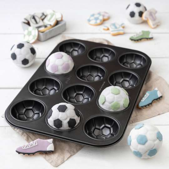 Zenker 12er Muffinform Fußball 62291