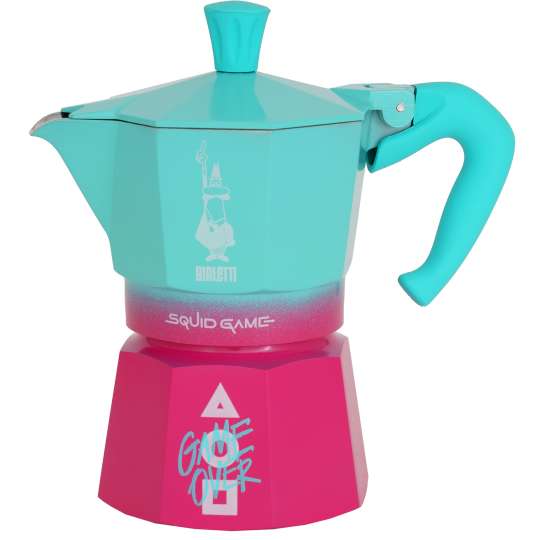 Bialetti - Moka Express Bialetti x Squid Game, Aluminium Espressokocher, 130 ml