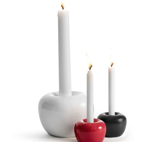 Born in Sweden - Apfel-Kerzenhalter in drei Farben