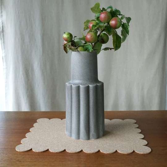 Born in Sweden Vase Mylla Grau