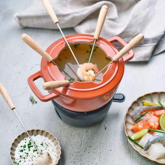 Cosy & Trendy - FONTESTIC Fondue-Set aus emaillierten Gusseisen