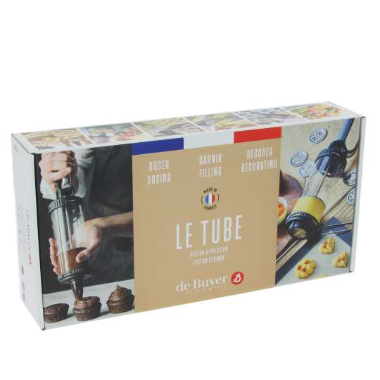 De Buyer - Küchenspritze LE TUBE inkl. Keks-Kit, Verpackung