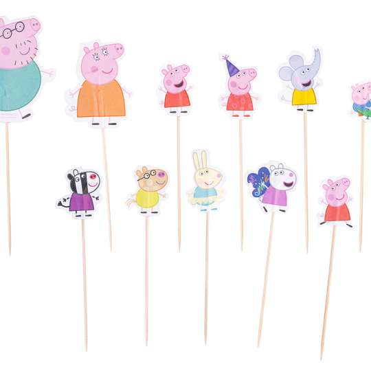 Dr. Oetker - Papier Party-Picker Peppa, Freunde & Familie, 24 St.