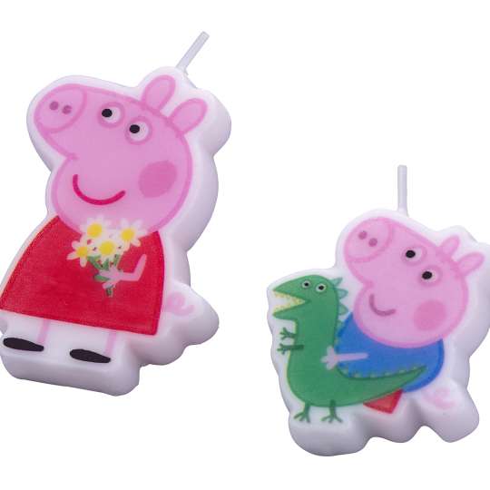 Dr. Oetker - Motiv-Kerzen mit Halter Peppa & Schorsch, 2-tlg.